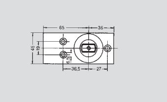 PERNO BASE DORMA REF.7475 AX INFERIOR