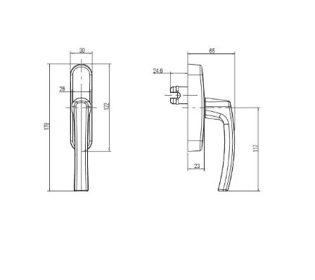 OB ROTO ALU540 CREMONA NEGRO 377475
