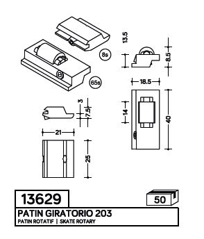 PATIN GIRATORIO 203
