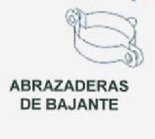 ABRAZADERA BAJANTE-80 BLANCO,ROJO,NEGRO Y TABACO