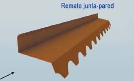 REMATE PARED TRASERO TEJA TROQ. 3 MTS ISOPAN