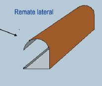 REMATE LATERAL TEJA CURVO(3mi) RJ Coppo PRECIO MTS