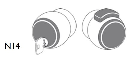 POMO L-14 LLAVE-PASO NEGRO