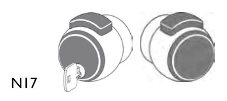 POMO L-17 LLAVE PASO BLANCO