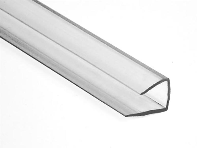 PERFIL U-8 MM. INCOLORO (2.10 MTS.)