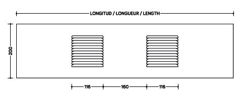 REJILLA VENTILACION 200X800 RAL