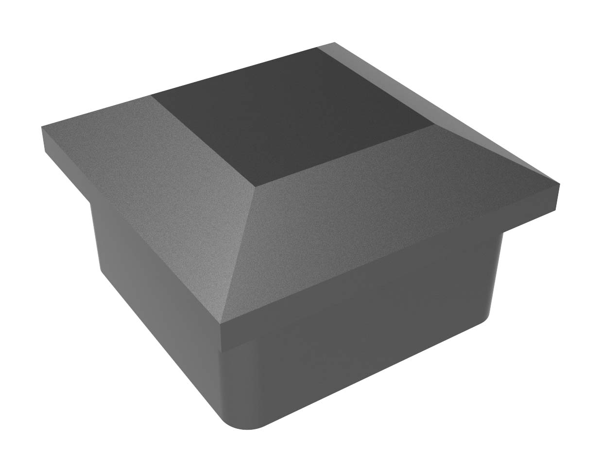 REMATE PIRAMIDE PLANA 60X60 S/ANODIZAR