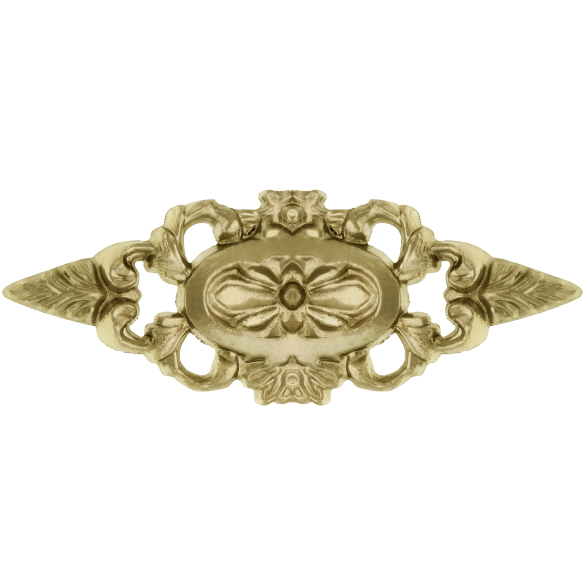 ROSETA RECTANGULAR ALUMINIO ORO