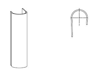 EMBELLECEDOR CENTRAL SOLID B 322 RAL 9005