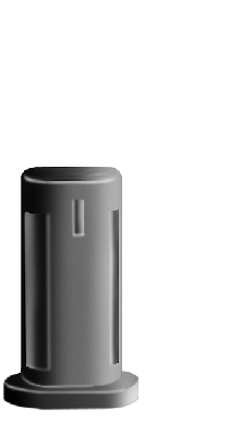 CASQUILLO PARA PLETINAS CENTRADO NEGRO