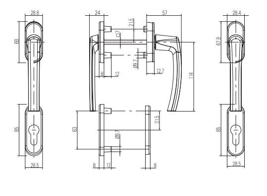 MAN.R-LINE 2 CARAS PERSIANA. R7.2 BLANCO