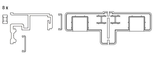 GUIA ESTRECHA PFOLD 3M R05.3 BRONCE