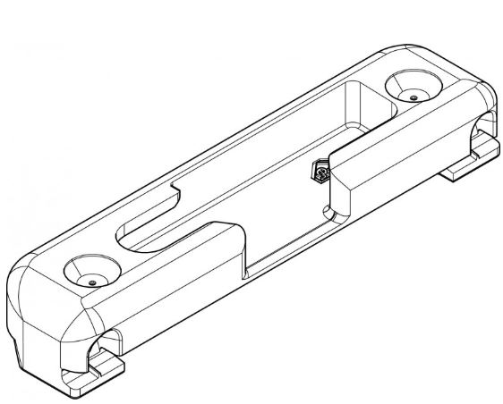 CERRADERO INF.BASC.9MM CANAL 16V.01 DER.ALU NT