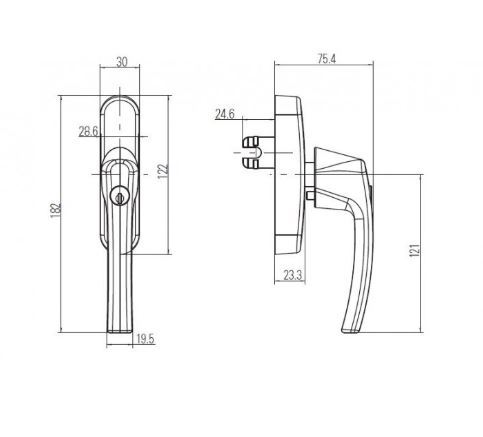 CREMONA ROTO C/LLAVE NEGRO PRACT.Y OB EUR