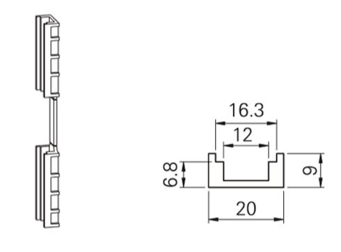 CALZO S001 ALTURA 9 MM. PARA CREM.COR. (3JGO)