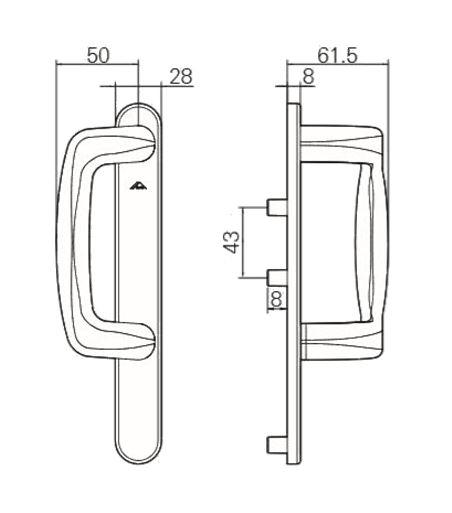 MAN.IN-LINE SLIDING EXT A3 NEGRO R06.2