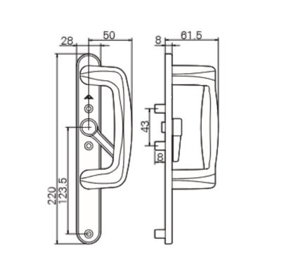 MAN.IN-LINE SLIDING INT I2 MARRON R04.1