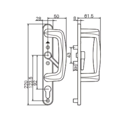 MAN.IN-LINE SLIDING INT I3 NEGRO R06.2