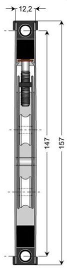 RUEDA TANDEM REGULABLE 14 MM 120 KGS IS