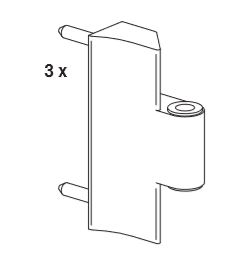 SOPORTE MARCO PFOLD S25 16MM R07.2 3UND.BLANCO