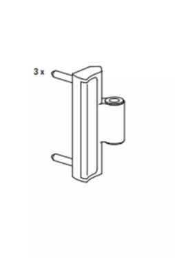 SOPORTE HOJA 30MM S40 PFOLD R07.2 3UND.BLANCO