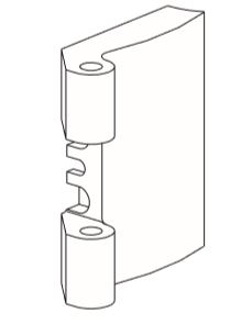BISAGRAS HOJA 40MM PFOLD R04.4 3UND.MARRON