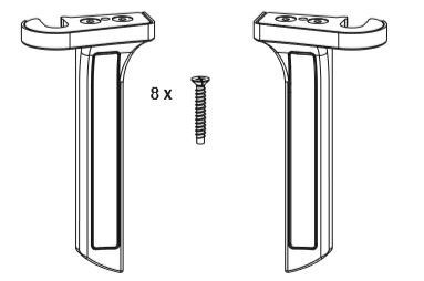 SET SOPORTE CARROS PFOLD ALU S30MM R04.4 MARRON