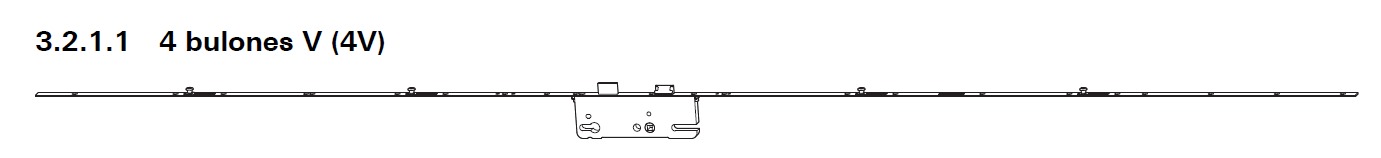 CERRADURA C600 5592P8 2200F2x16SIL 4V 2225