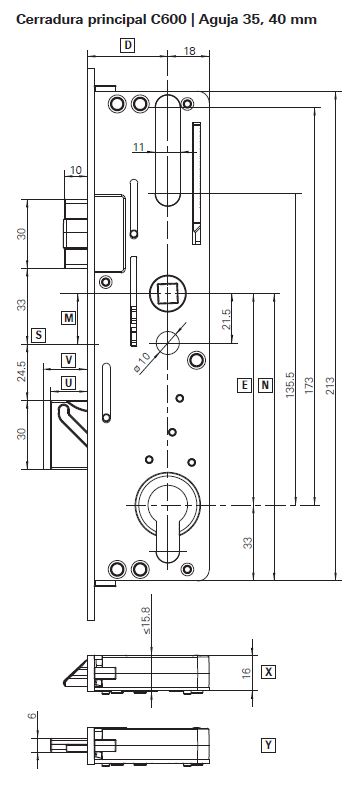 BULONES C600 4092P8 2200F2x16 SIL 4 V 2225