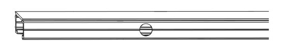 GUIA SUPERIOR MARCO ALVERSA 6070MM R011 PLATA