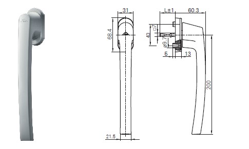 MAN.R-LINE ALV PS AIR COM 43MM MARRON INOWA