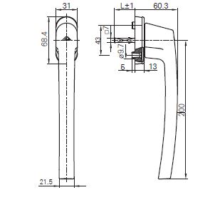 MANILLA ROTOLINE STD 200 43 M5X50 R072