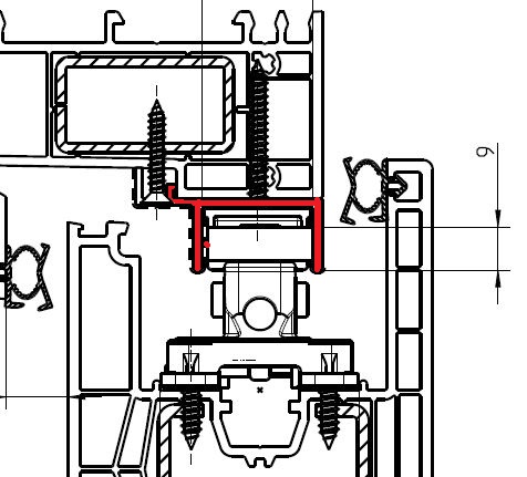 GUIA SUPERIOR INOWA SALAMANDER 5800 R011 PLATA