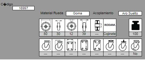 RUEDA ARO 1043/80 GN CR 16997