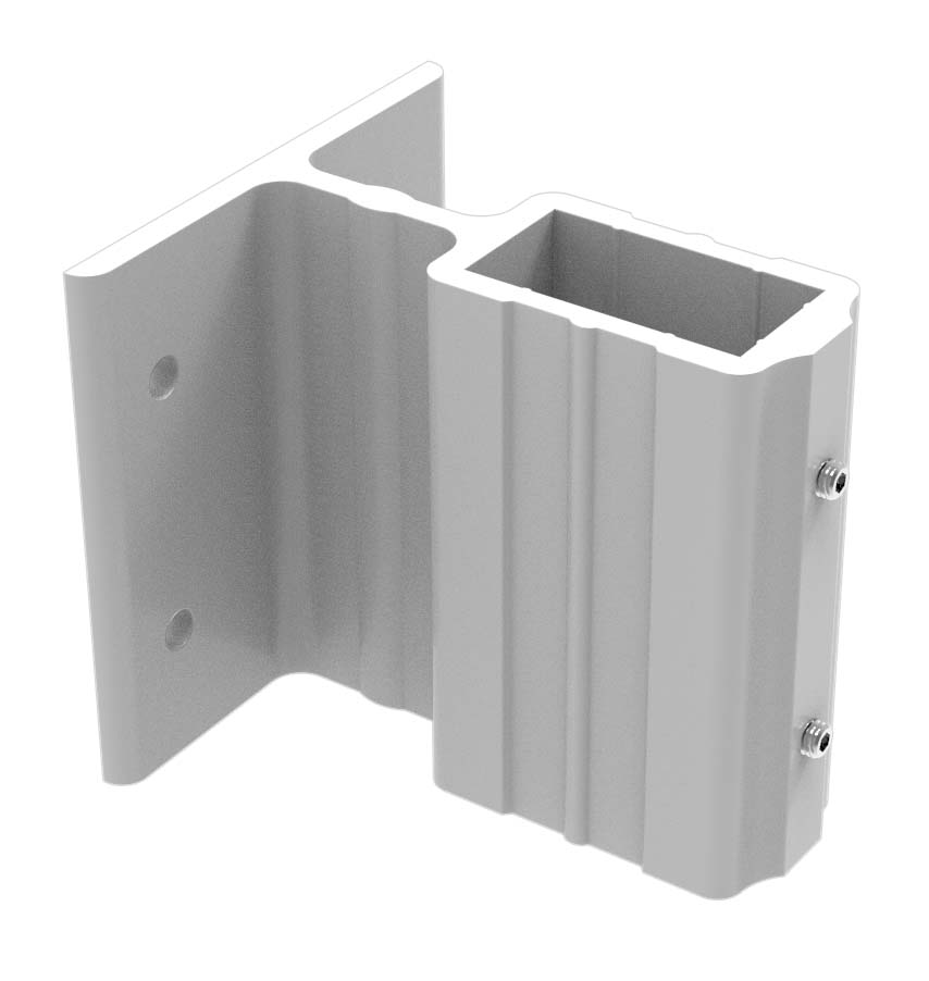 SOPORTE ALUMINIO PARA TUBO DE 40 X 20 S/ANODIZAR
