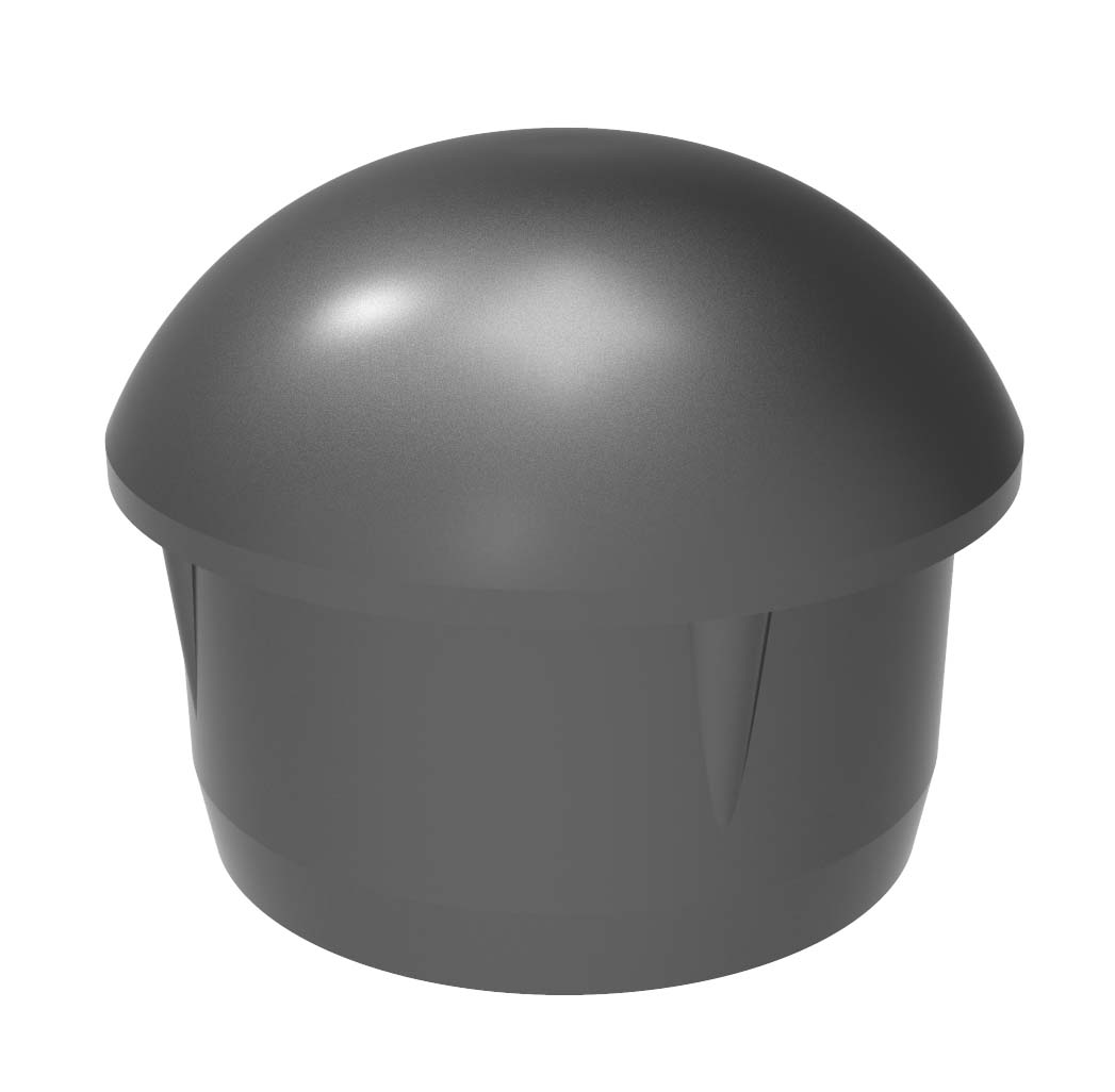 TAPA ALUMINIO TUBO REDONDO 40 Ø NEGRO