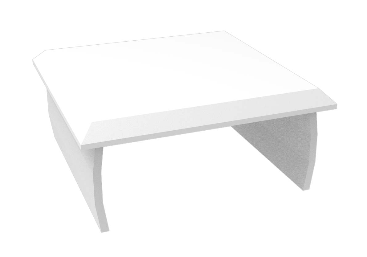 TAPA ALUMINIO TUBO 40X40 BLANCO