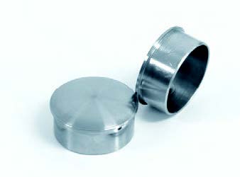 TAPA ALUMINIO TUBO INOX 40 Ø  JULCAR