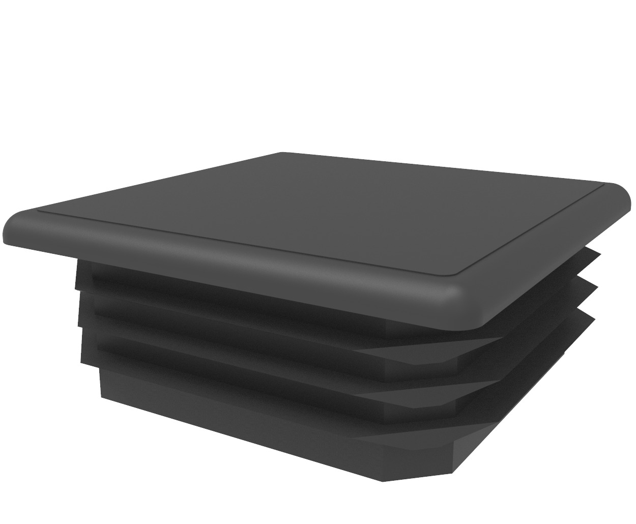 TAPA FINA 20X20 mm NEGRO