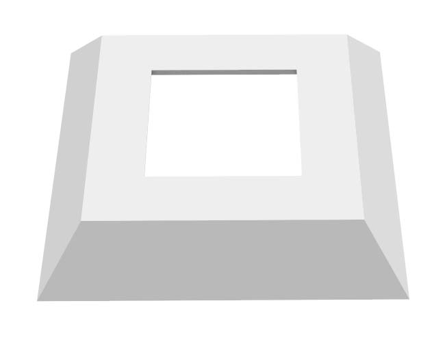 TAPA BASE DE ALUMINIO 60X60 PLATA