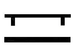 TIRADOR TORREON RECTANGULAR 1500X40X20 NEGRO E1000
