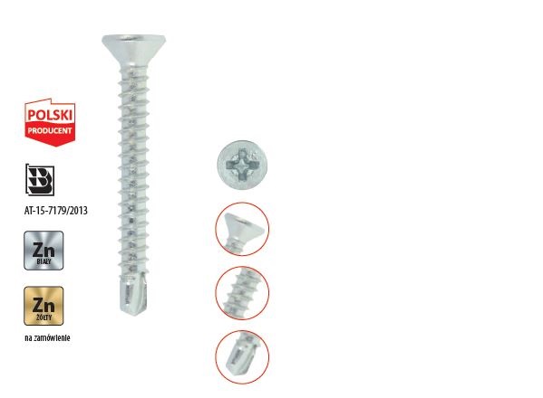 TORN. PVC 3.9 X 32 ZINCADO P. BROCA WK