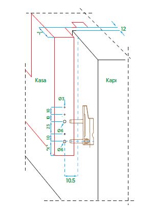 BISAGRA ANGULAR VORNE S-6 3DV 130 kg