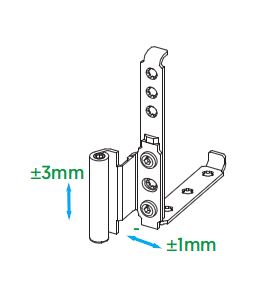Bisagra Angular VORNE 12/18/9 130 Kg Izquierda