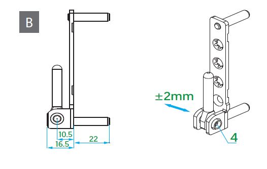 PERNIO ANGULAR VORNE S-6 3DV 130 kg