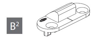 BISAGRA INTERMEDIA OCULTA VORNE (MARCO)  PVC