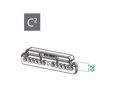 PLANTILLA VORNE PARA MARCO  12/20 Ø6mm