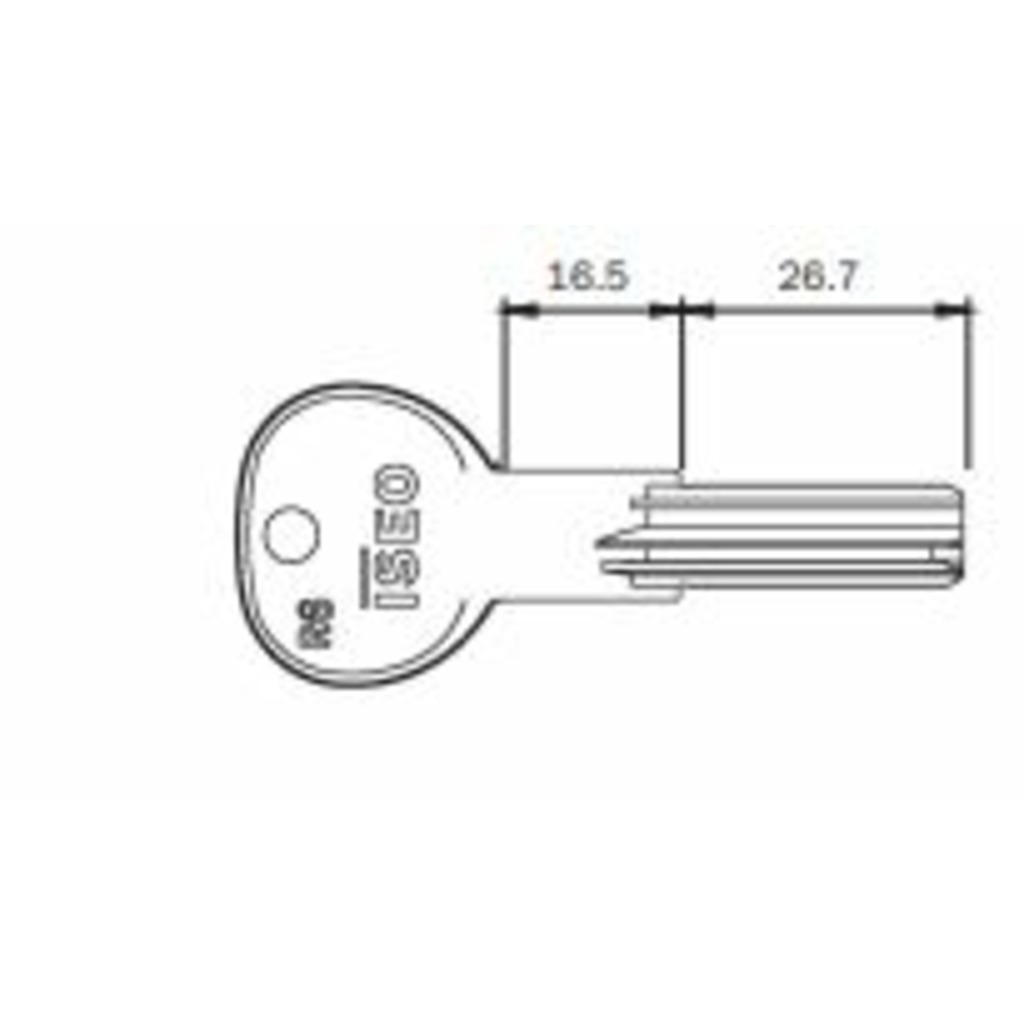 LLAVE ISEO "MK" R6  LLAVE ISEO "MK" R6