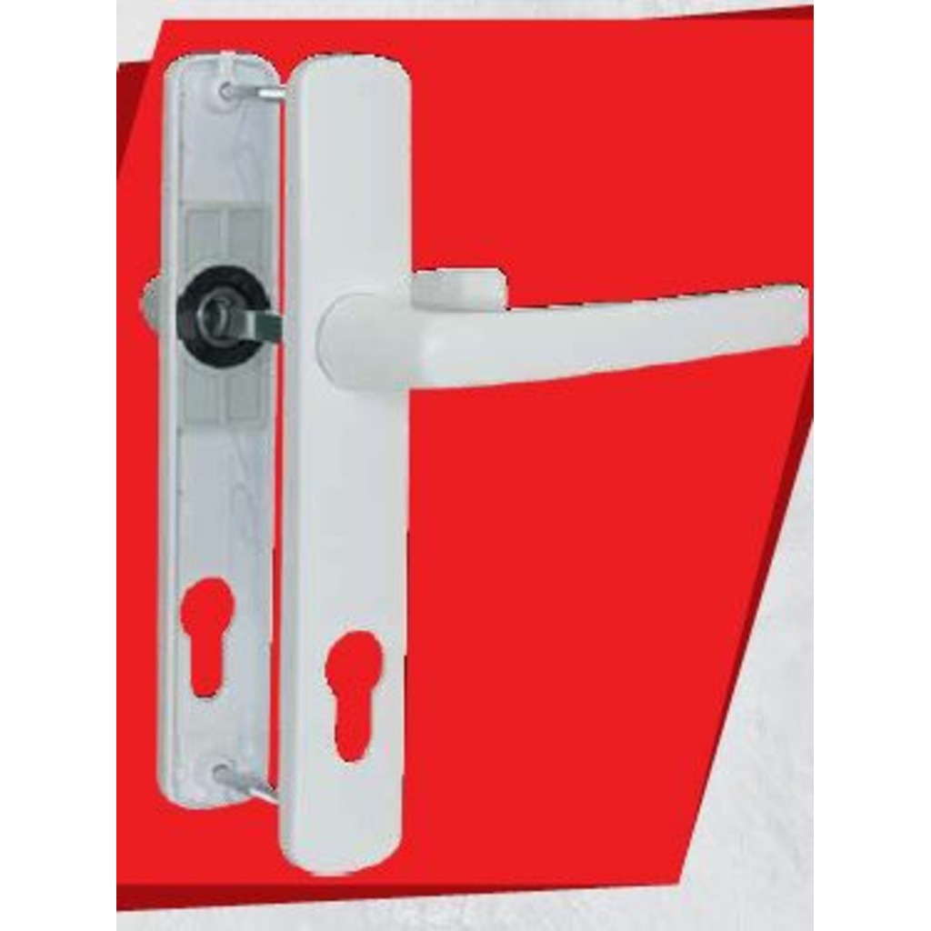 JGO.MANILLA PTA MILANO PLACA LARGA BLANCO 70MM  JGO.MANILLA PTA MILANO PLACA LARGA BLANCO 70MM