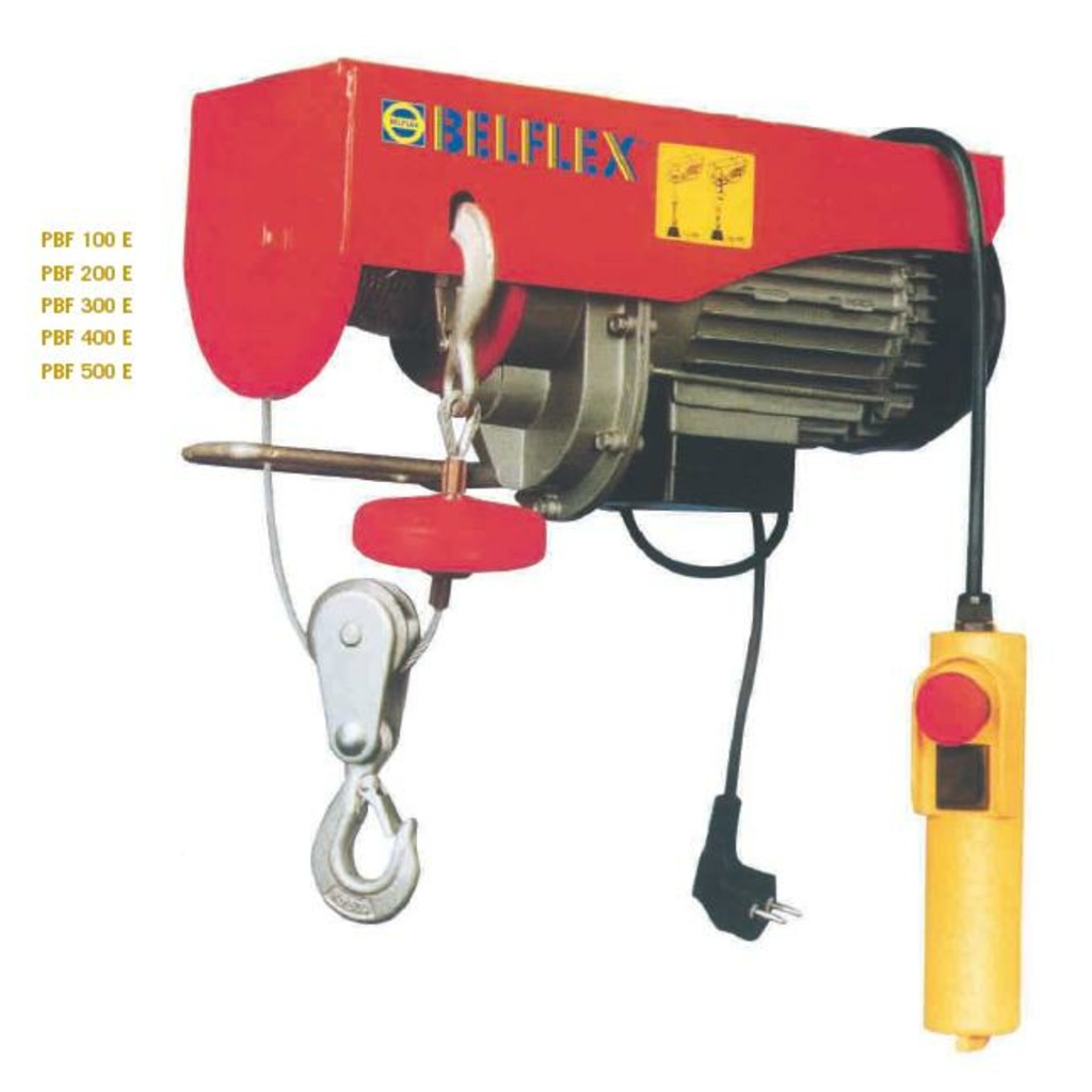 POLIPASTO CON CARTOLA CABLE 18MTS PBF300E